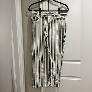 Stripped black and white jeans !